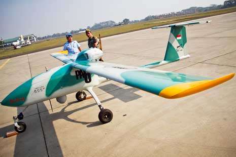 Pesawat UAV buatan Indonesia: Media Indonesia