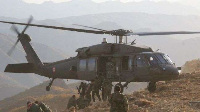 A Turkish army Sikorsky helicopter