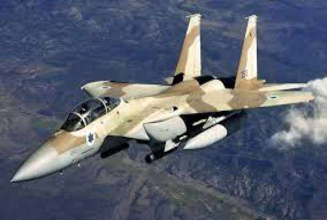 Jet tempur Zionis Israel, menyerang Dataran Tinggi Golan Suriah.jpg