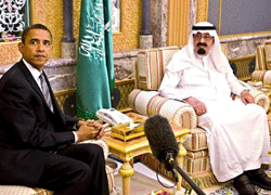 اوباما کی شاہ عبداللہ سے ملاقات : پاکستان،افغانستان میں طالبان پر قابو پانے کیلئے مدد کی اپیل