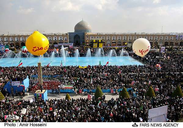 اصفہان: انقلاب اسلامی ایران کی کامیابی کی سالگرہ کے موقع پر ملک گیر عظیم  عوامی ریلیاں