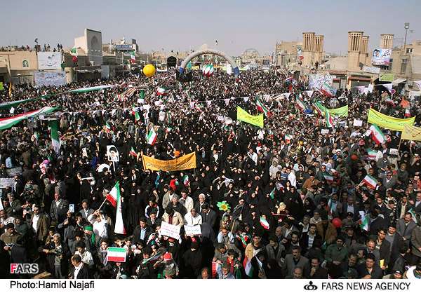 یزد: انقلاب اسلامی ایران کی کامیابی کی سالگرہ کے موقع پر ملک گیر عظیم  عوامی ریلیاں
