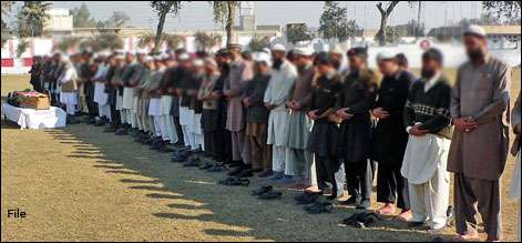 تیمر گرہ خودکش حملہ،50 افراد کی نماز جنازہ،5 گرفتار