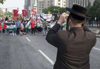 اعتراض یهودیان ضد سصهیونیسم نسبت به جنایات اسرائیل در اتاوا کانادا