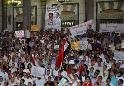 تجمع اعتراض آمیز ضد اسرائیلی در مصر