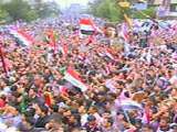 عراقي‌ها در اعتراض به سفر بايدن تظاهرات مي‌كنند