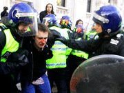 Britain students protest