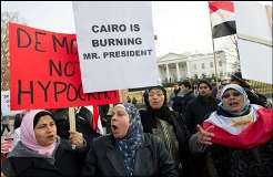 مصری عوام سے یکجہتی کیلئے مختلف ممالک میں مظاہرے،مصر میں تحریر اسکوائر پر احتجاج جاری