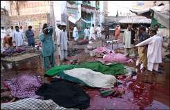 سخی سرور مزار بم دھماکے،جاں بحق افراد کی تعداد 49 ہو گئی، راولپنڈی سے کالعدم تنظیم کے 3دہشت گرد گرفتار