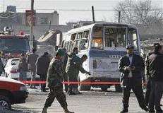افغانستان، پولیس کی بس پر خودکش حملہ، 13 پولیس اہلکار ہلاک، 20 زخمی،طالبان نے ذمہ داری قبول کر لی