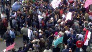تظاهرات در اسکندریه برای همبستگی با شهدای سوئز