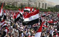 شام،لاکھوں افراد کی بشار الاسد کے حق میں ریلی