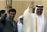 امير قطر پس از ديدار با احمدي نژاد ، تهران را ترک کرد