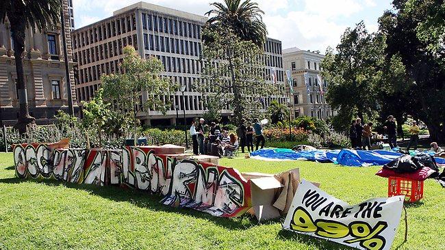 Occupy Melbourne protesters take over Treasury Gardens