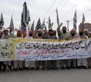 ملتان،جمعیت علمائے اسلام کا نیٹو فورسز کے خلاف احتجاجی مظاہرہ