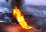 انفجار مهیب در خط لوله گازی درشمال جمهوری آذربایجان
