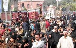لاہور میں ایام عزاء کا آخری جلوس ’’چپ تعزیہ‘‘ برآمد