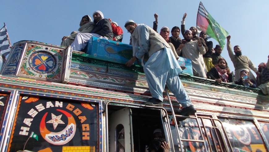 جمعیت علماء اسلام ف کا لاہور سے گوجرانوالہ تک تحفظ اسلام و پاکستان روڈ کارواں