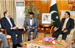 رئیس جمھوری پاکستان برضرورت گسترش روابط با ایران تاکید کرد