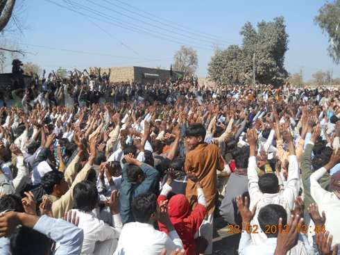 علی پور ضلع مظفر گڑھ میں شہید علامہ حافظ ثقلین نقوی کے جنازے، احتجاج اور احتجاجی دھرنا کے مناظر