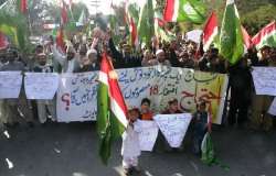 سانحہ کوہستان کے خلاف آئی ایس او اور امامیہ آرگنائزیشن کا زبردست احتجاجی مظاہرہ