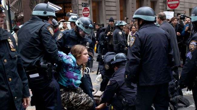 US police arrest dozens of 99-percenters in New York