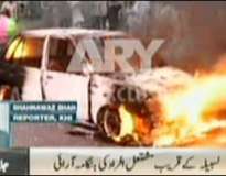 کراچی، ٹارگٹ کلنگ کا سلسلہ جاری، اے این پی کا کارکن فائرنگ سے ہلاک، گاڑیاں نذرآتش