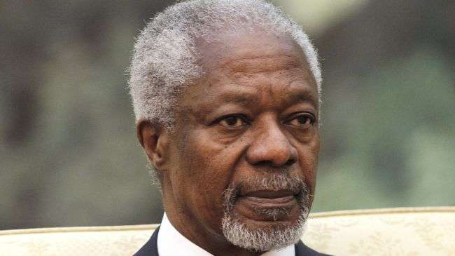 The joint UN-Arab League special envoy to Syria, Kofi Annan (file photo)