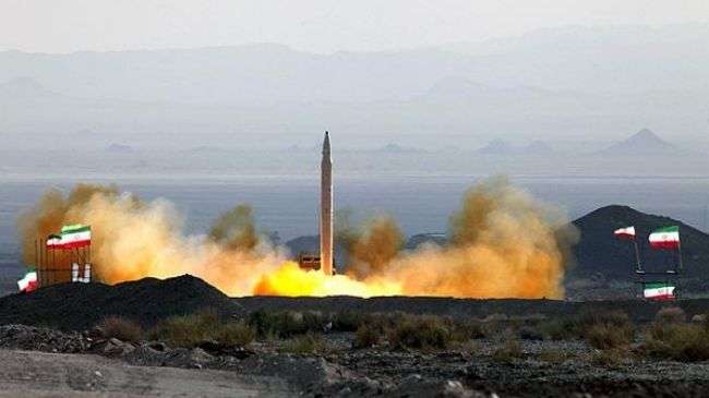 Iranian-designed and -built Ghiam-1 (Uprising-1) missile
