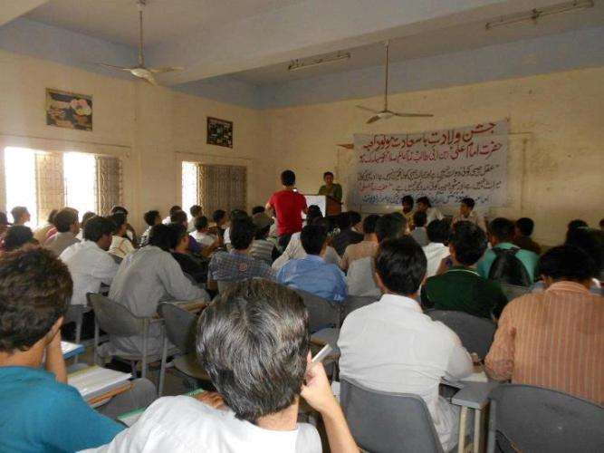 آئی ایس او جامعہ  اردو یونٹ کی جانب سے منعقدہ جشن مولود کعبہ ع کے مناظر