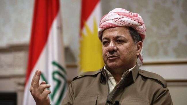 Iraqi Kurdistan Regional Government President Massoud Barzani (file photo)