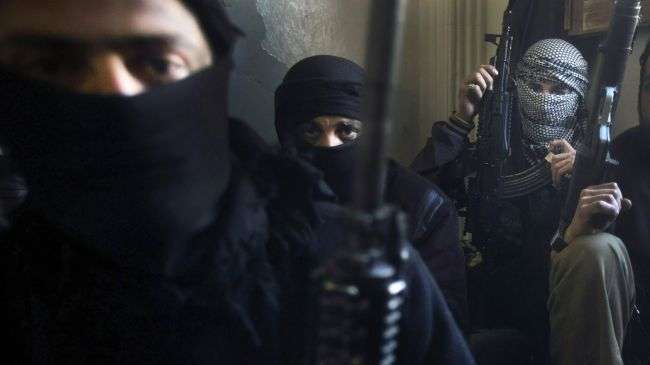 Members of an armed gang in Syria