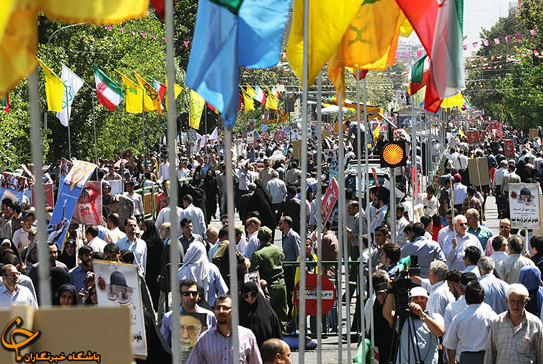 راهپیمایی روز قدس در ایران از روزنه لنز دوربین