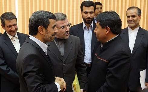 بولیویا کے وزیر خارجہ کی ایرانی صدر سے ملاقات