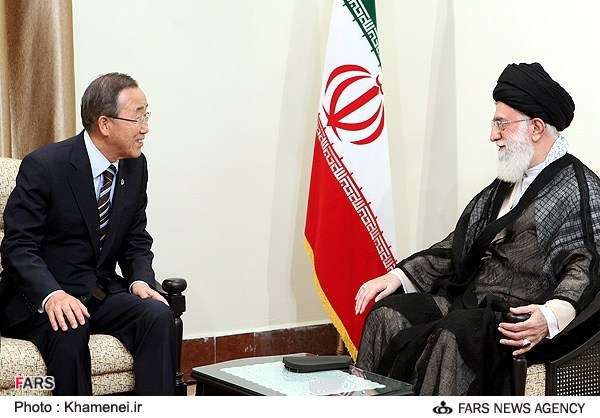 تہران میں اقوام متحدہ سیکرٹری جنرل کی رہبر انقلاب اسلامی سے ملاقات