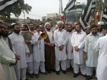 گستاخانہ فلم کیخلاف جے یو آئی پشاور کا احتجاج