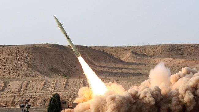 An Iranian-made missile is test-fired