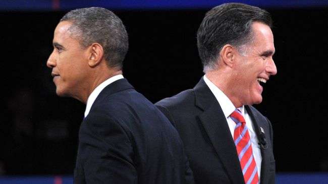 US tracking poll shows Romney leading Obama 50-47
