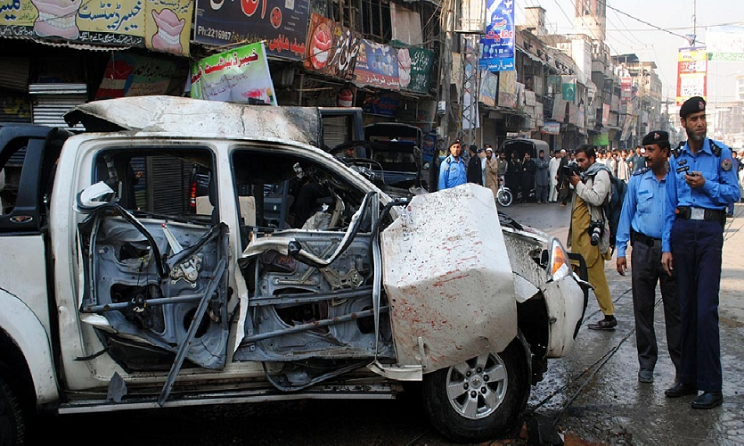 پشاور کے علاقہ قصہ خوانی میں خودکش حملہ