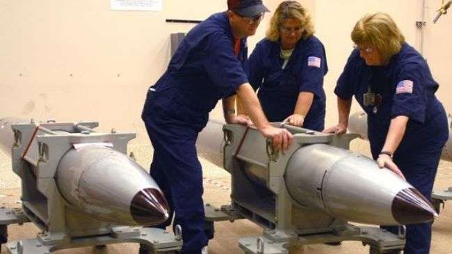 Technicians at the Pantex Plant in Texas, where nuclear bombs are disassembled for testing, prepare to start the evaluation process on a B61 nuclear bomb, the oldest in the arsenal.