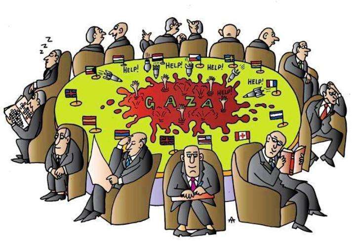 عرب ڈکٹیرز اور صہیونی زیر اثر بین الاقوامی میڈیا کارٹونسٹ کی نظر میں