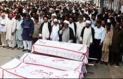 ڈی آئی خان،9ویں محرم کے جلوس میں دھماکے سے شہید ہونیوالے افراد کی تدفین کر دی گئی