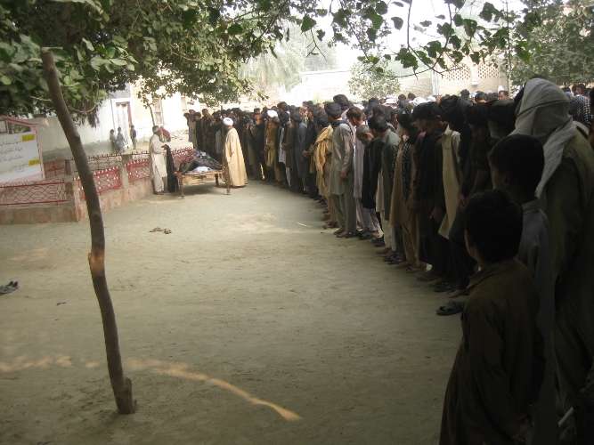 ڈی آئی خان دھماکوں کے شہداء کی نماز جنازہ