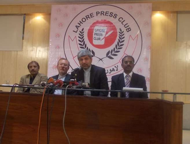 اسلامی جمہوری ایران کی وزارت خارجہ کے ترجمان رامین مہمان پرست کی لاہور پریس کلب آمد