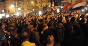 Protesters surge around Egypt
