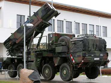 A patriot missile launcher in Bad Suelze.