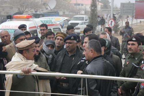 ڈائریکٹر تعلقات عامہ بلوچستان خادم حسین کے قتل کیخلاف احتجاج