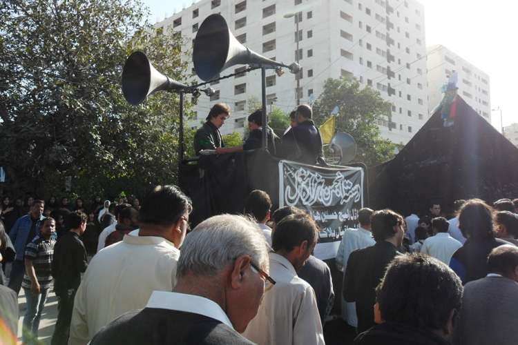 کراچی میں چہلم امام حسین (ع) کے مرکزی جلوس کی تصویری جھلکیاں