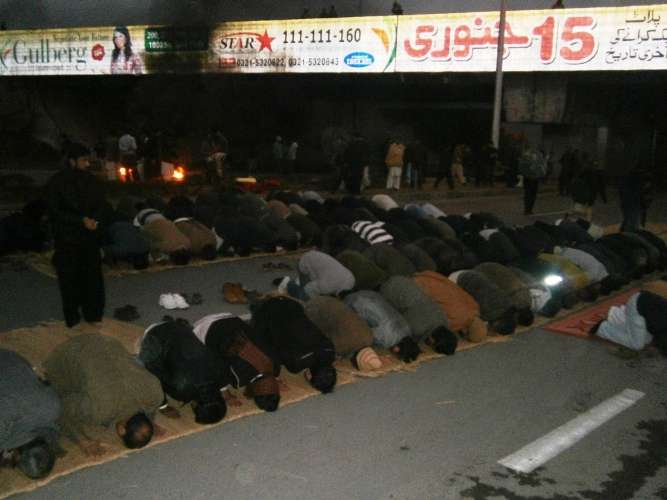 اسلام آباد میں احتجاجی دھرنا