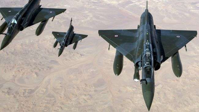 A picture released by the French Army Communications Audiovisual Office shows the country’s fighter jets flying over Mali on January 11, 2013.